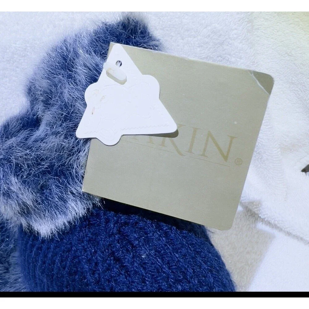 Dakin Bear Plush VTG 2000 Baby Patrice Blue‎ Grey Stuffed Animal 10” Sweater